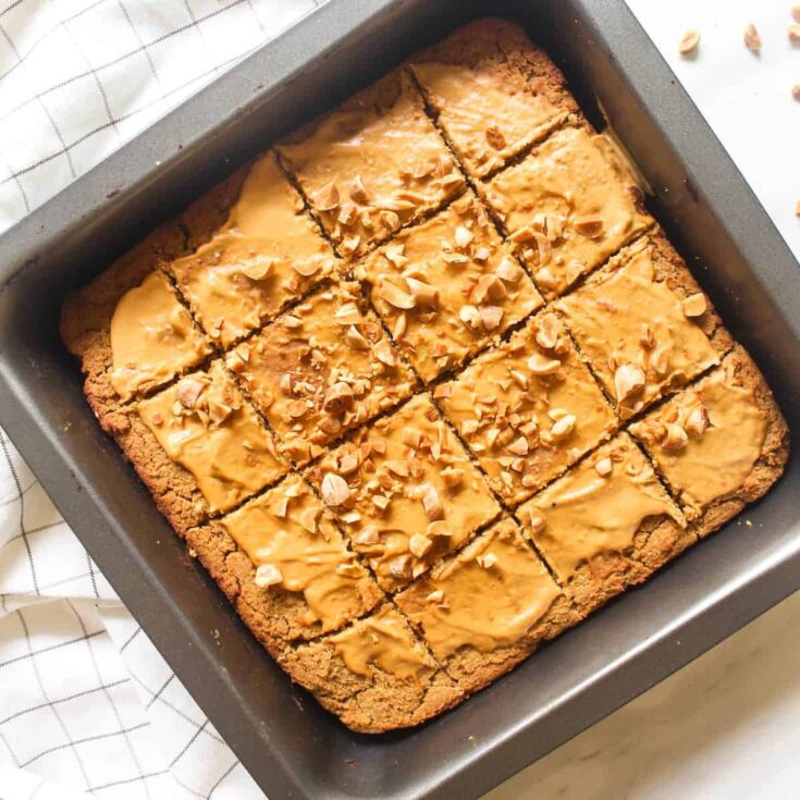 Image for Vegan Peanut Butter Chickpea Blondies &ndash; my plantiful cooking