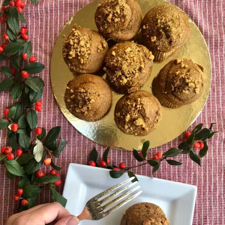 Vegan Gingerbread Muffins