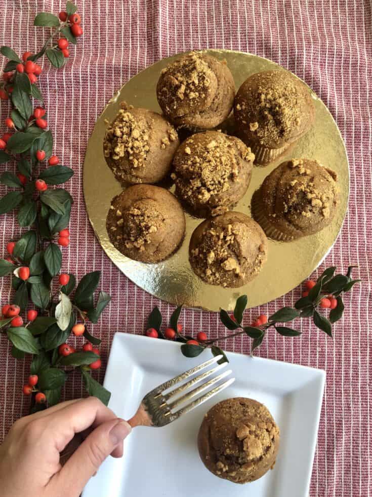 Vegan Gingerbread Muffins