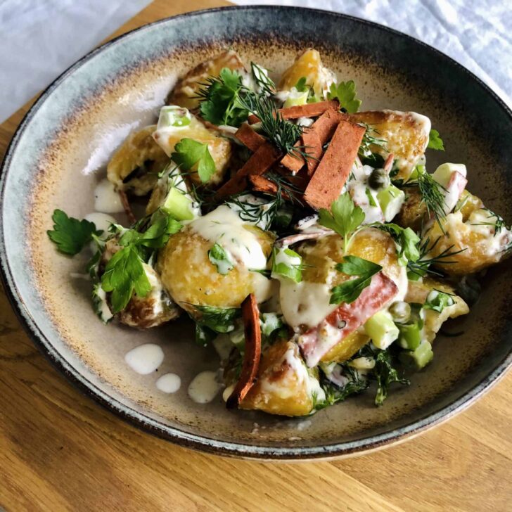 The Best Vegan Roast Potato Salad Recipe | Vegan Potato Recipes
