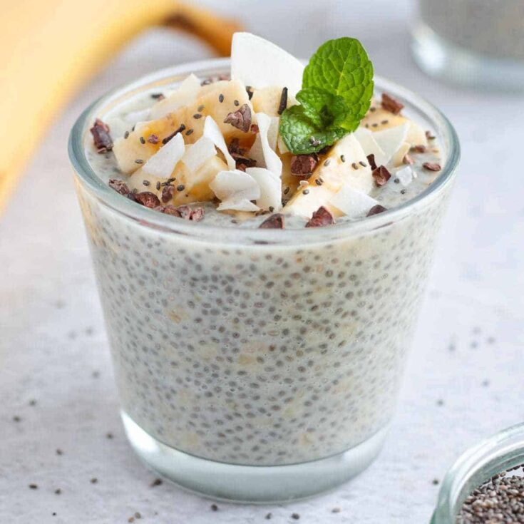 Image for Banana Chia Seed Pudding (4 Ingredients Recipe) - A Baking Journey