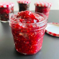 raspberry and apple jam