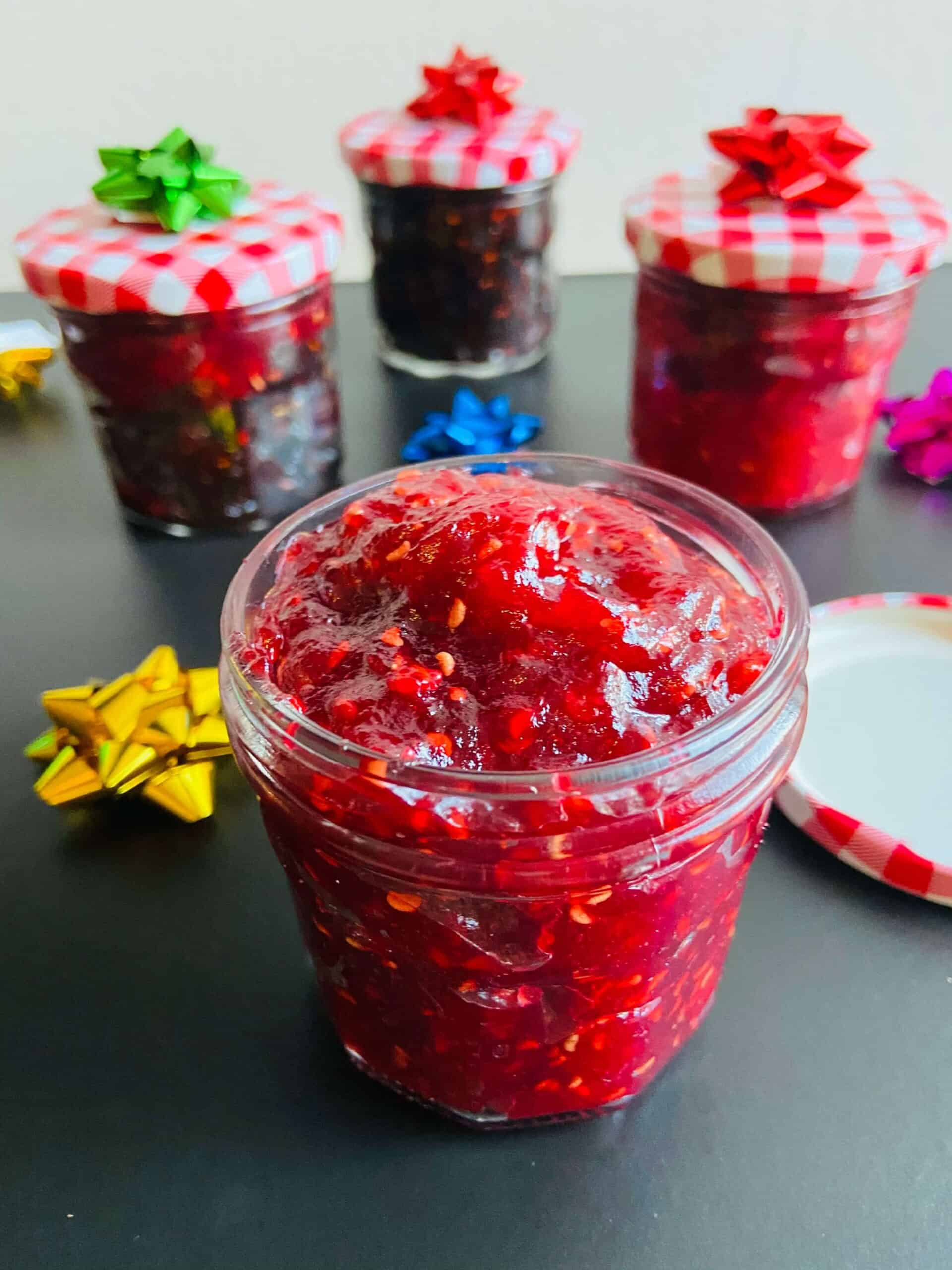 Easy raspberry and apple jam yum vegan blog team