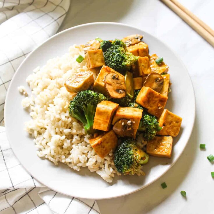 Image for Vegan Asian Broccoli Mushroom Tofu Stir-fry &ndash; my plantiful cooking