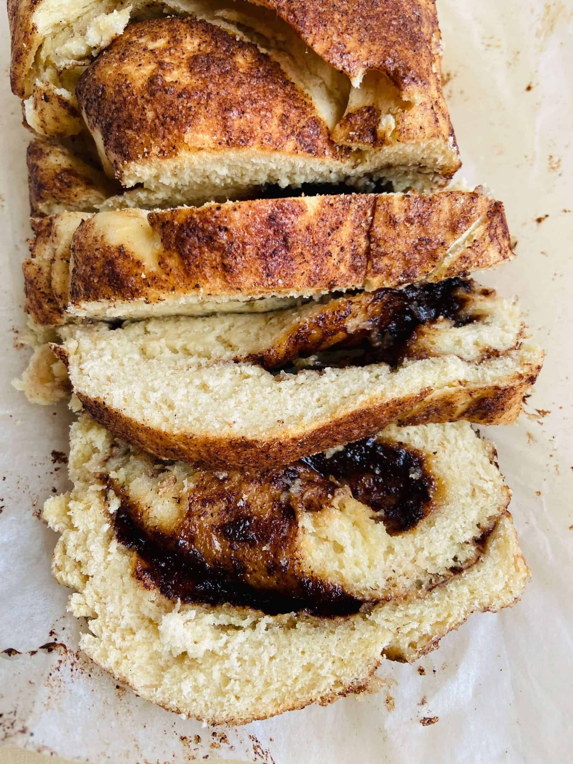 vegan cinnamon swirl bread 2