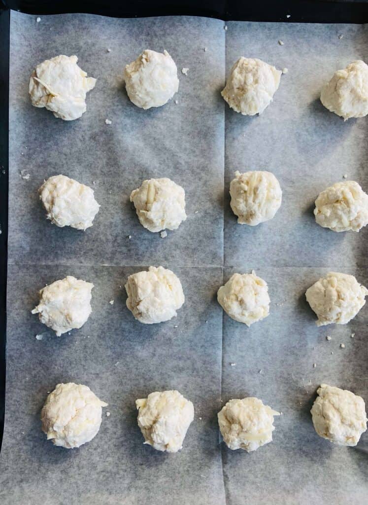 brazillian cheese bread vegan - before cooking