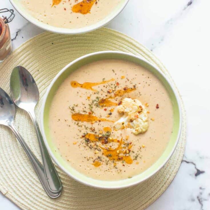 Image for Vegan Instant Pot Cauliflower Soup