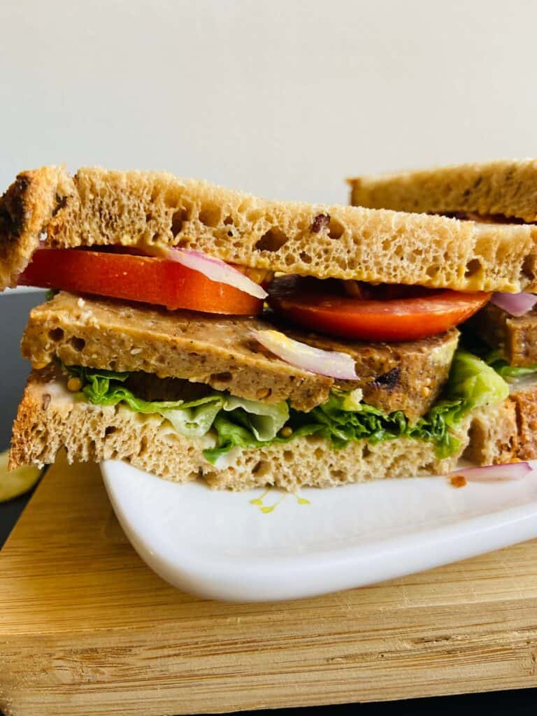 vegan deli meat sandwich