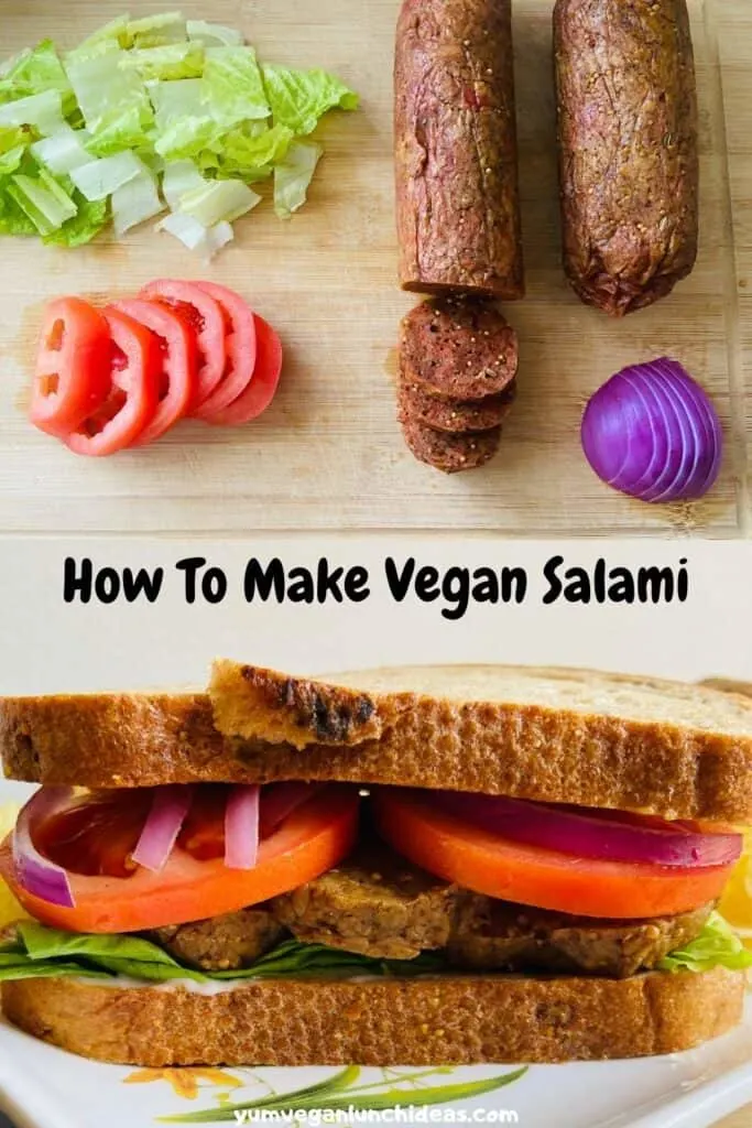 vegan salami pin