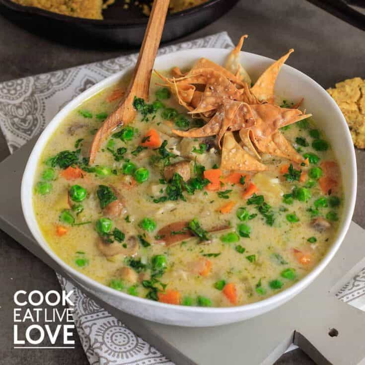 Image for Easy Creamy Vegan Vegetable Soup