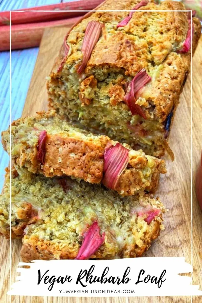 vegan rhubarb loaf