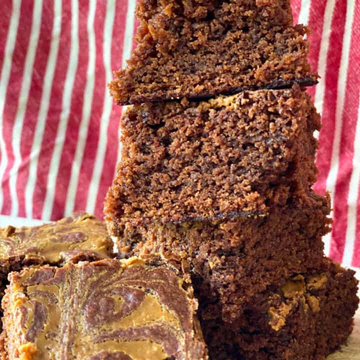 vegan biscoff brownies