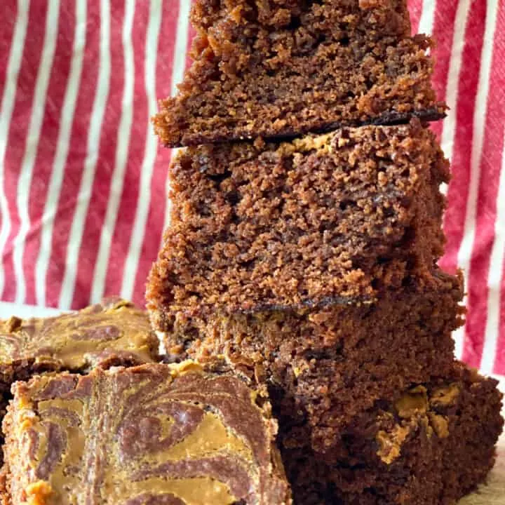vegan biscoff brownies