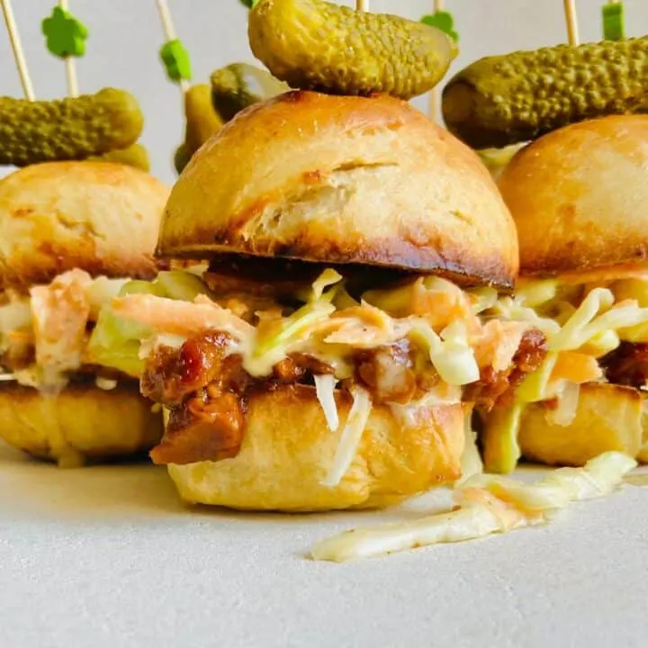 Vegan Sliders with Beer BBQ Seitan