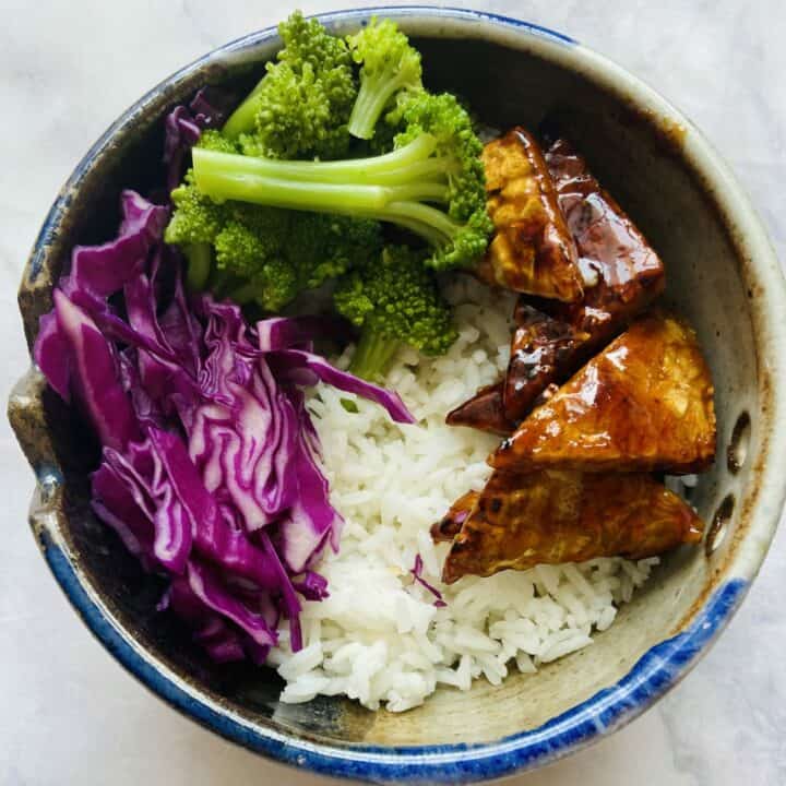 tempeh teriyaki bowl
