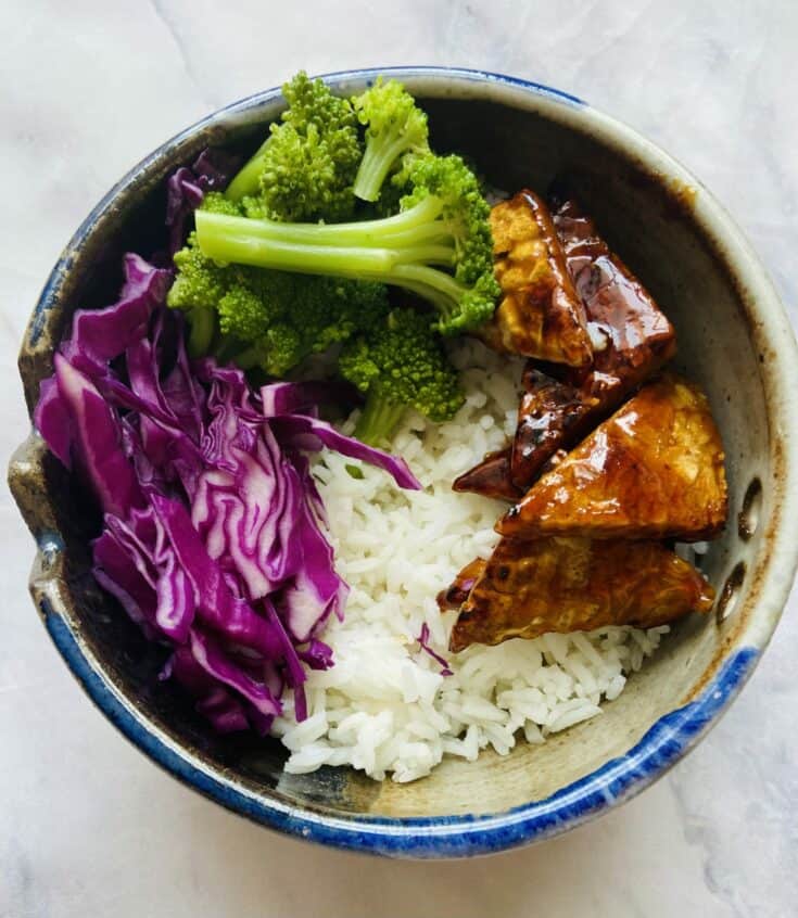 tempeh teriyaki bowl