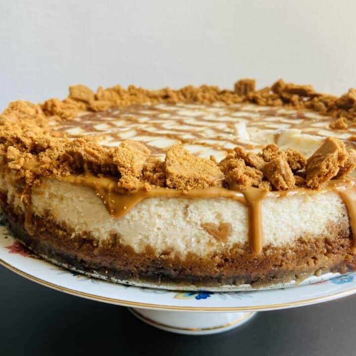 vegan biscoff cheesecake