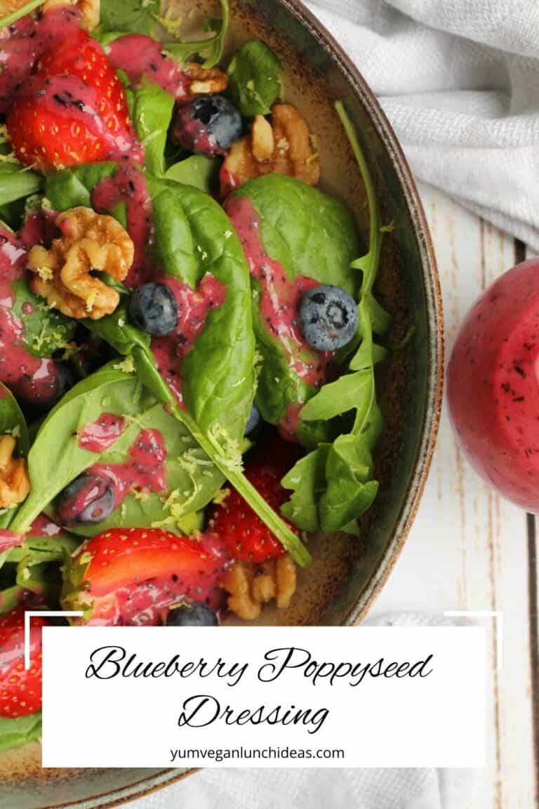 Beautiful Blueberry Poppy Seed Dressing 5 Minute Vegan Poppyseed