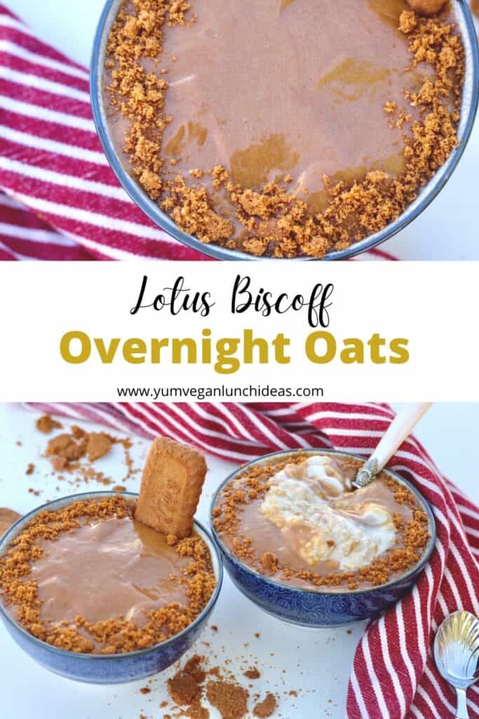 Overnight oats biscoff