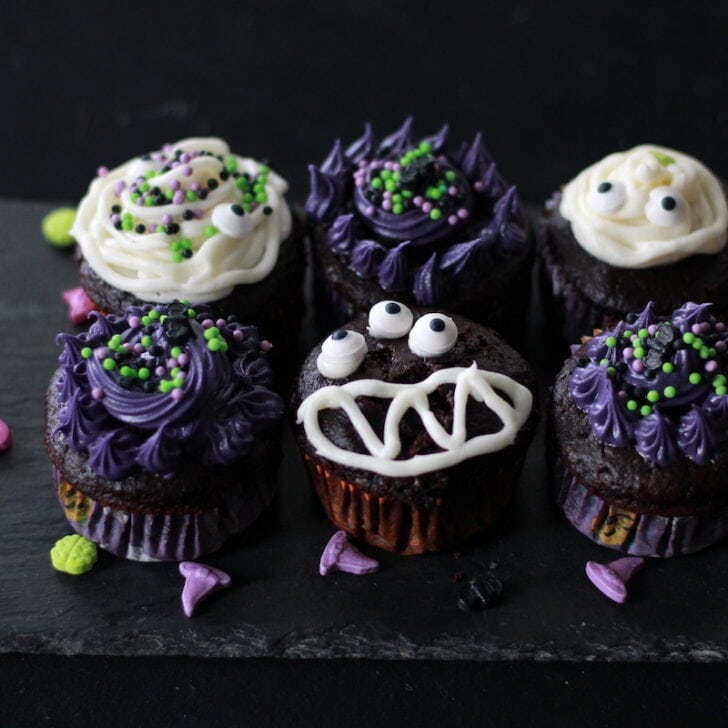 Spectacular Spooky Vegan Halloween Cupcakes (makes 12)