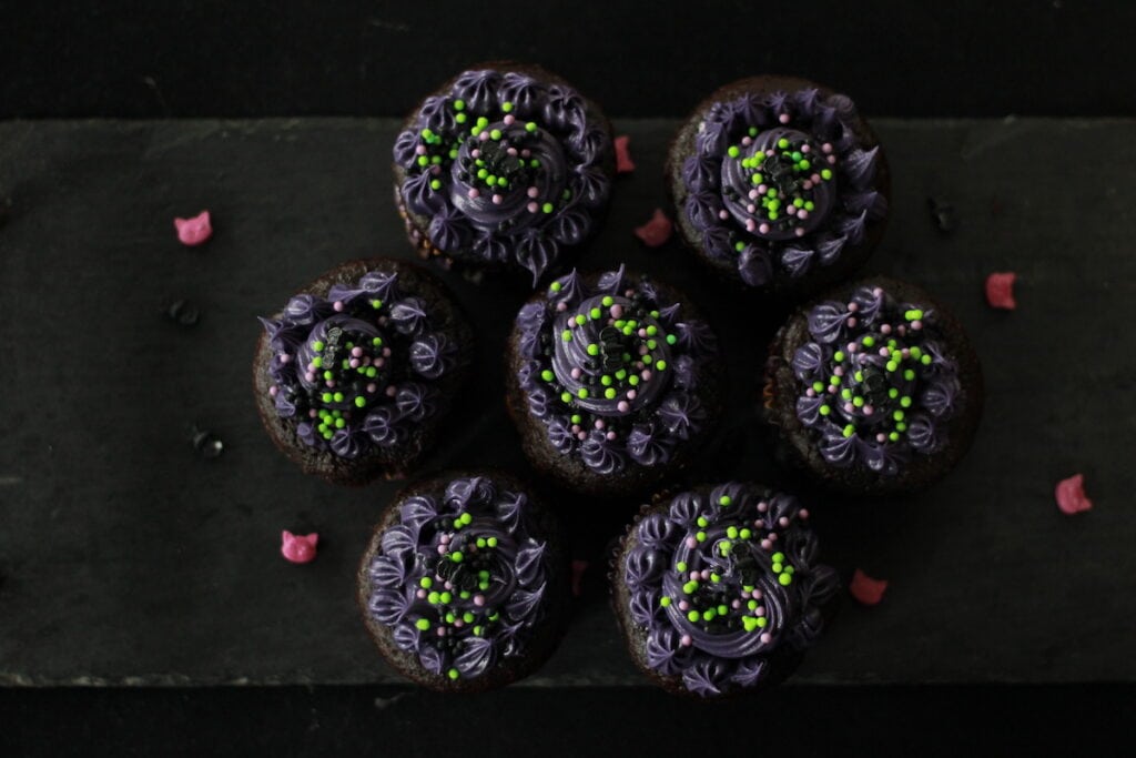 vegan halloween cupcakes