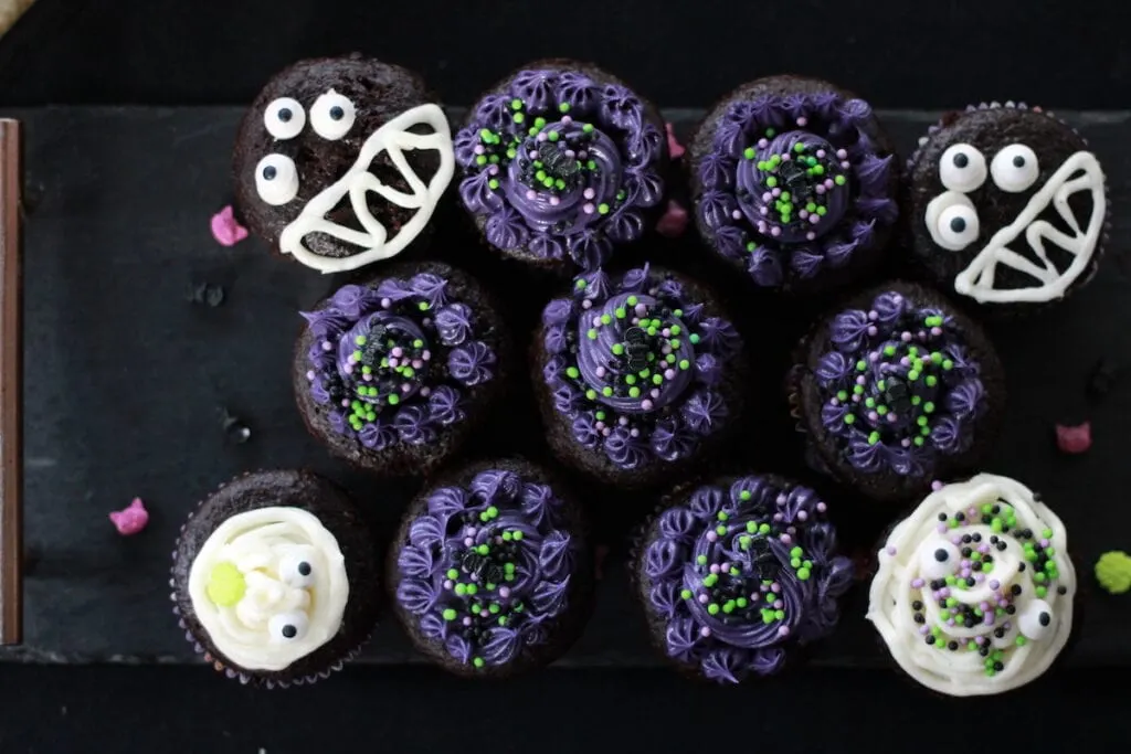 vegan halloween cupcakes