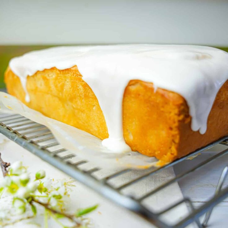 Image for Vegan Poundcake with Lemon and Elderflower Cream Cheese Frosting