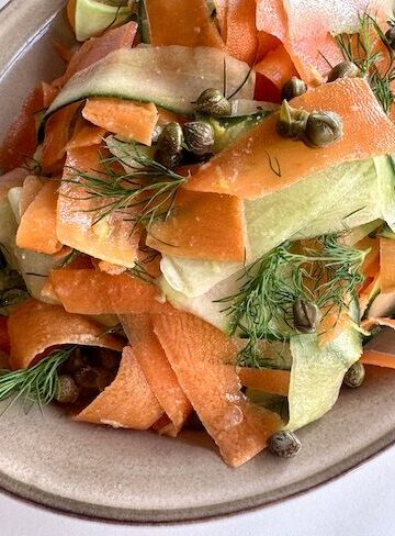 carrots and cucumber salad