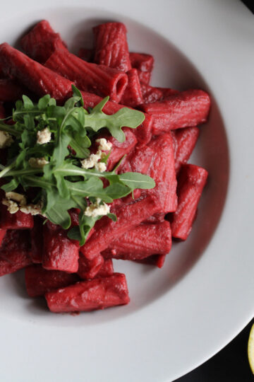vegan beet pasta