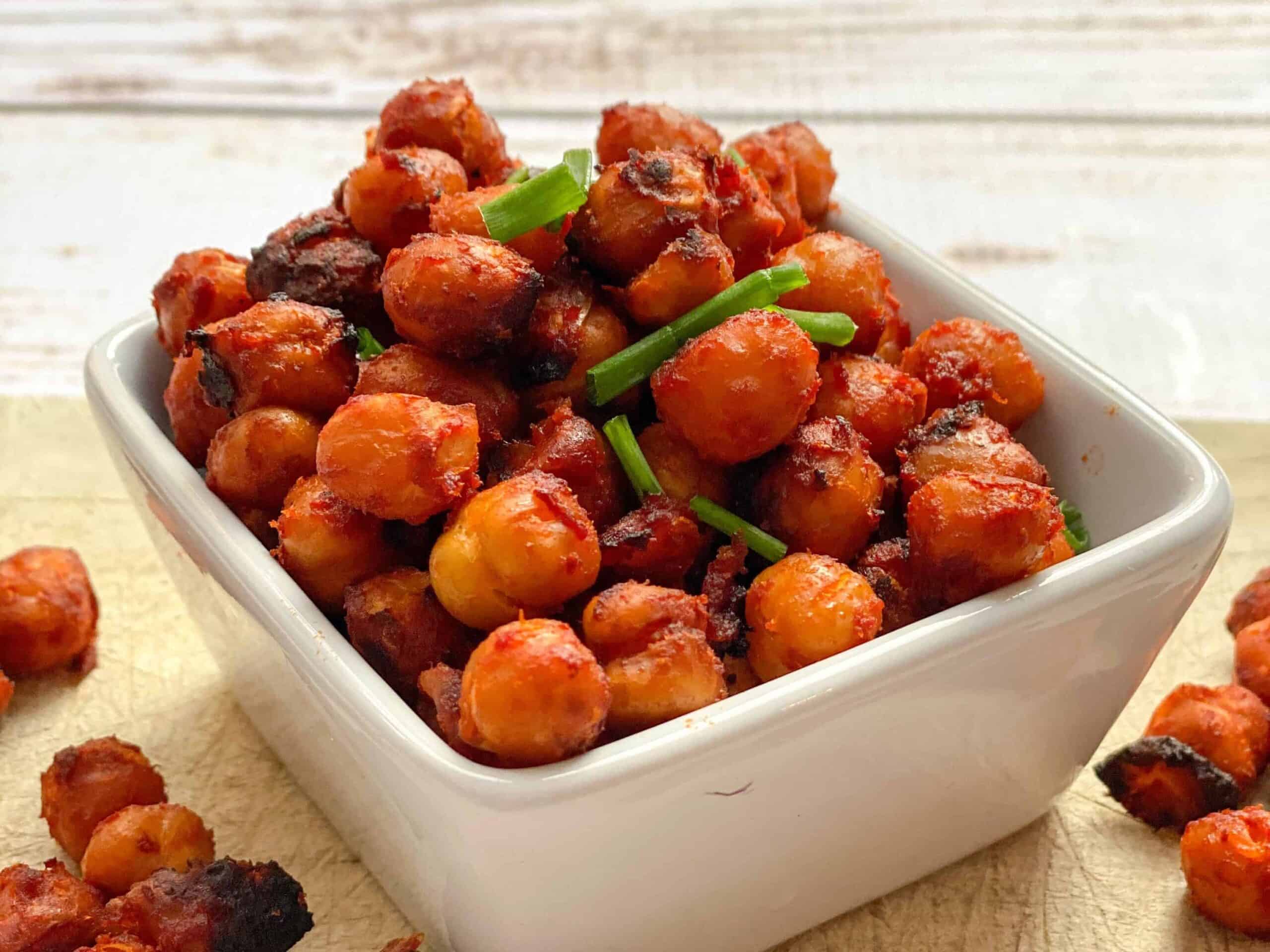 bacon flavoured chickpeas
