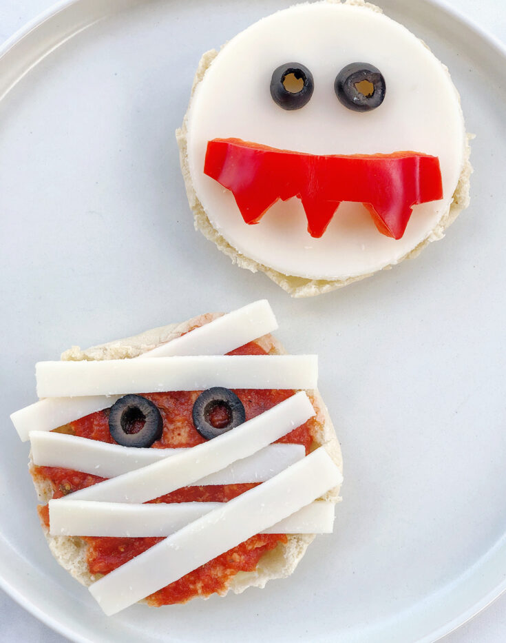 Image for Mini Vegan Halloween Pizzas